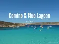 Błękitna laguna na Malcie, Comino & Blue Lagoon. Woda krystalicznie czysta, łodzie i plaże zapraszają do kąpieli.