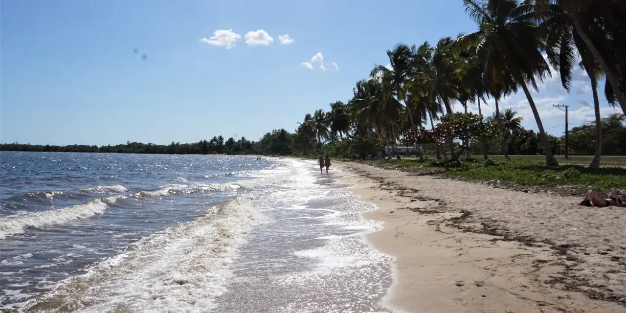 Piękna plaża na Kubie, idealna na wakacje. Kiedy najlepiej lecieć na Kubę? Właśnie wtedy, gdy słońce świeci, a fale delikatnie szumią.