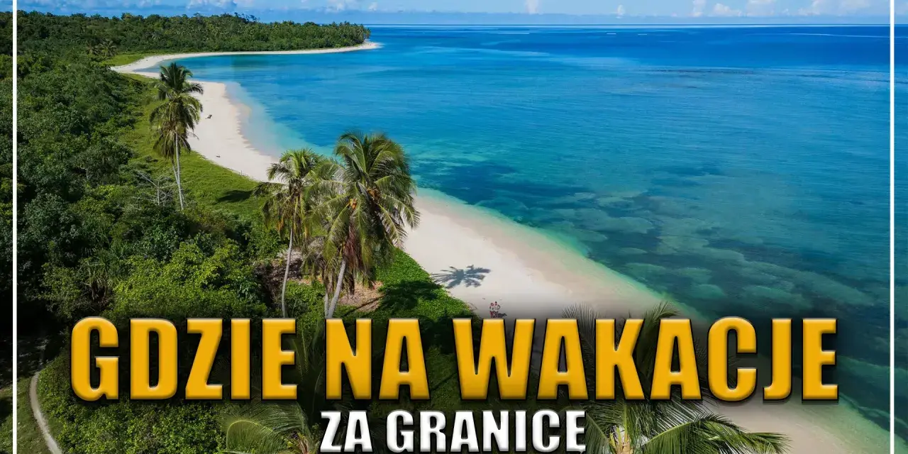 Rajska plaża z palmami i turkusową wodą. Idealne miejsce, gdzie jest ciepło w maju na zagraniczne wakacje.