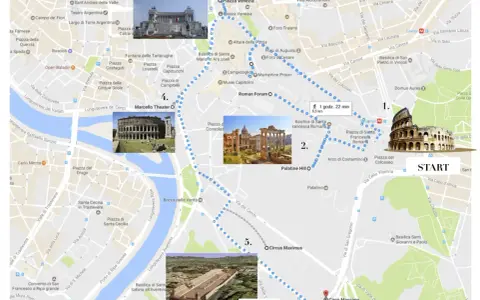 Trasa "Rzym w 3 dni": Koloseum, Forum Romanum, Palatyn, Cyrk Maximus, Teatr Marcellusa. Spacer po starożytnym Rzymie.