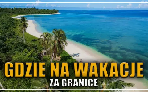 Rajska plaża z palmami i turkusową wodą. Idealne miejsce, gdzie jest ciepło w maju na zagraniczne wakacje.