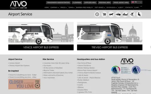 Jak dojechać z lotniska Wenecja Treviso do centrum? Autobus ATVO Treviso Airport Bus Express.