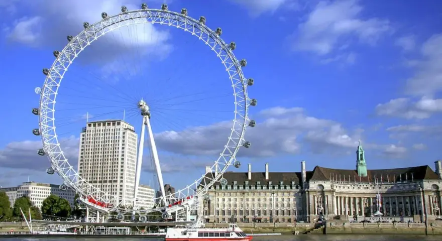 London Eye, z którego roztacza się widok na Tamizę i budynki, to miejsce pełne ciekawostek.